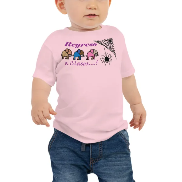 Camiseta de manga corta de punto liso para bebé - Imagen 3