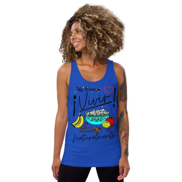 Camiseta de tirantes unisex VivirPlena - Imagen 2
