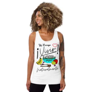 Camiseta de tirantes unisex VivirPlena