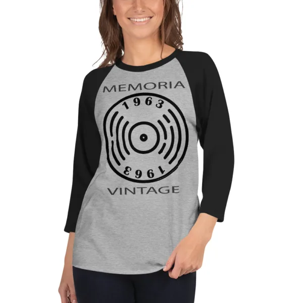 Camiseta 3/4 Vintage Vinil - Imagen 2