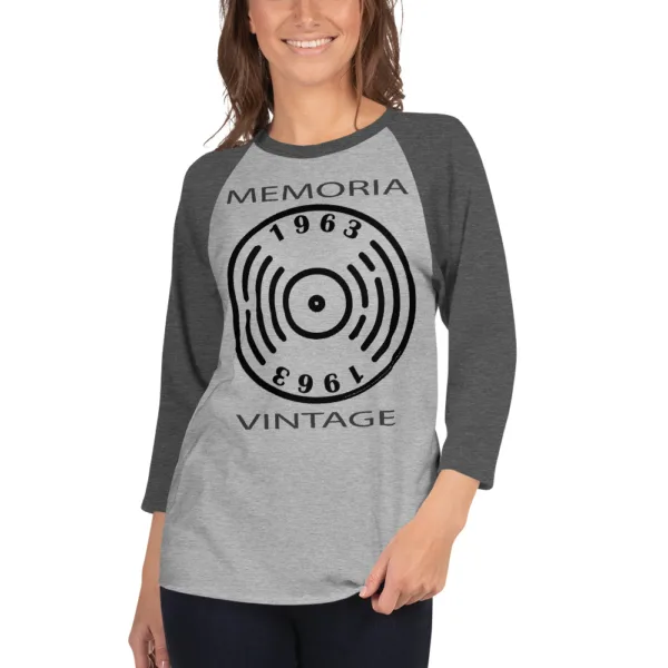 Camiseta 3/4 Vintage Vinil - Imagen 4