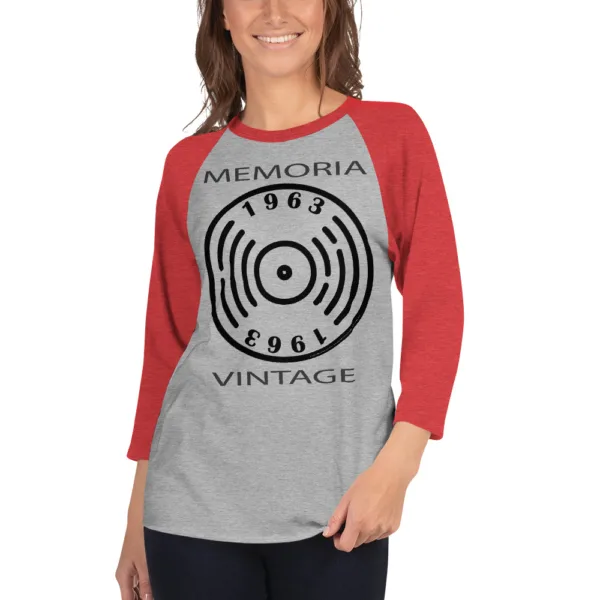 Camiseta 3/4 Vintage Vinil - Imagen 3