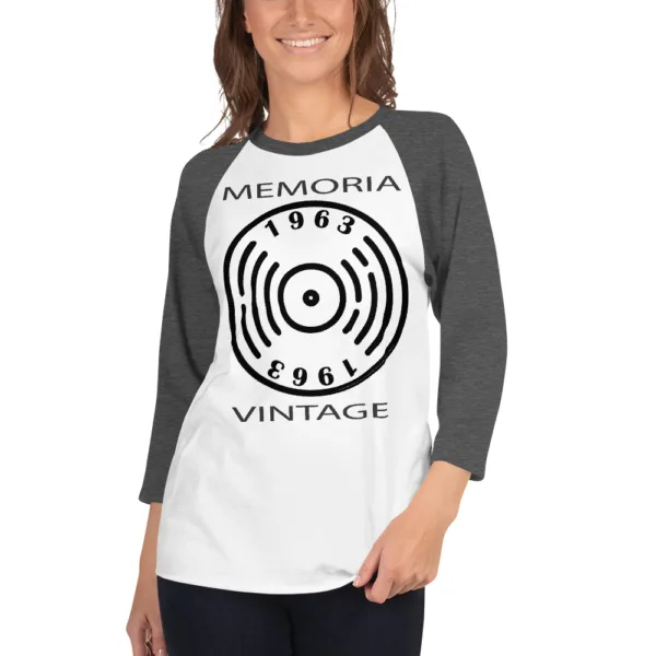 Camiseta 3/4 Vintage Vinil - Imagen 8
