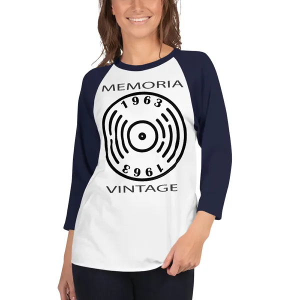 Camiseta 3/4 Vintage Vinil - Imagen 5