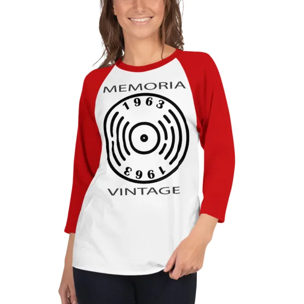 Camiseta 3/4 Vintage Vinil - Imagen 7