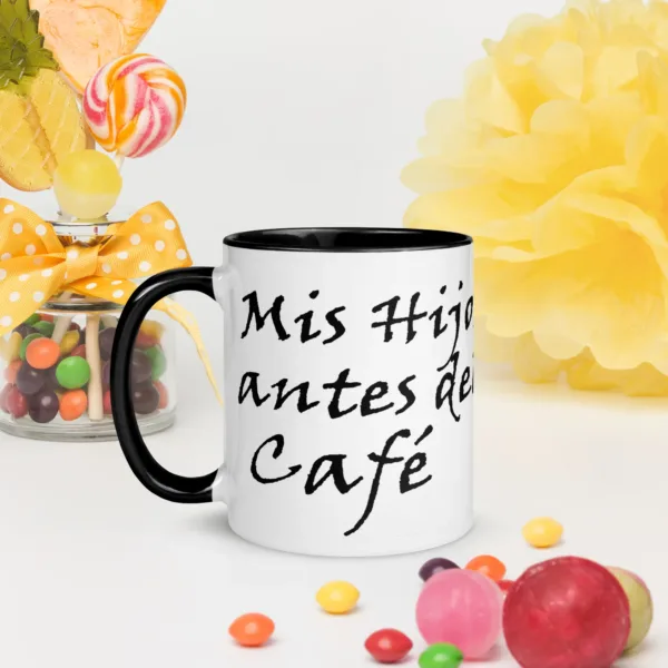 Taza Cerámica Impresa "Mis Hijos antes del café"