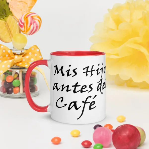 Taza Cerámica Impresa "Mis Hijos antes del café" - Imagen 10