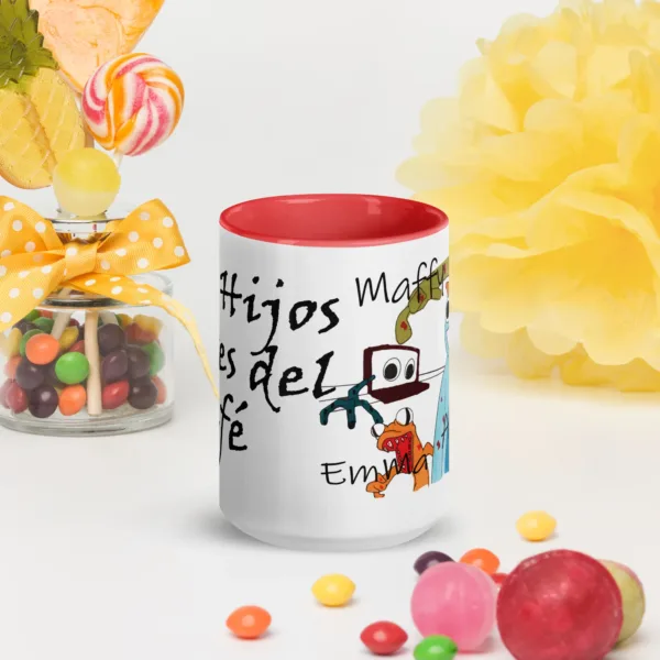 Taza Cerámica Impresa "Mis Hijos antes del café" - Imagen 15