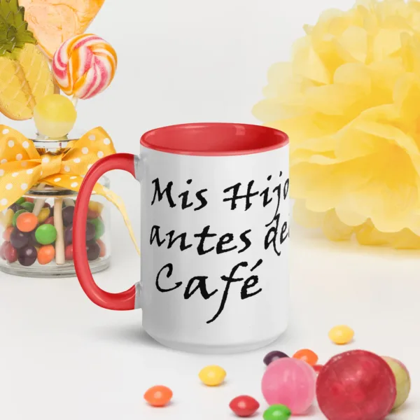 Taza Cerámica Impresa "Mis Hijos antes del café" - Imagen 13