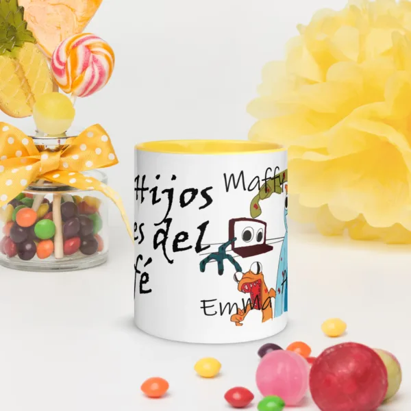 Taza Cerámica Impresa "Mis Hijos antes del café" - Imagen 42
