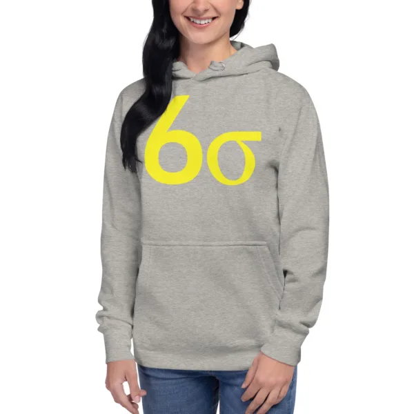 Hoodie Sudadera Unisex Lean Six Sigma Amarillo - Imagen 10