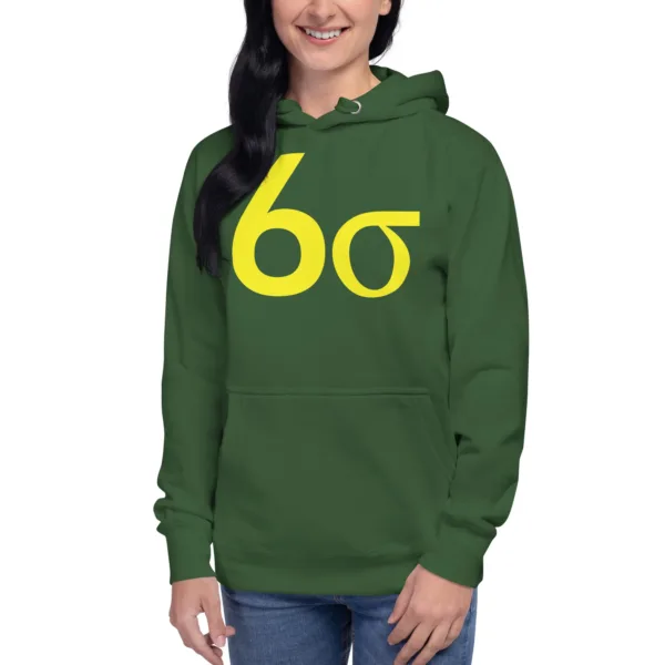 Hoodie Sudadera Unisex Lean Six Sigma Amarillo - Imagen 7