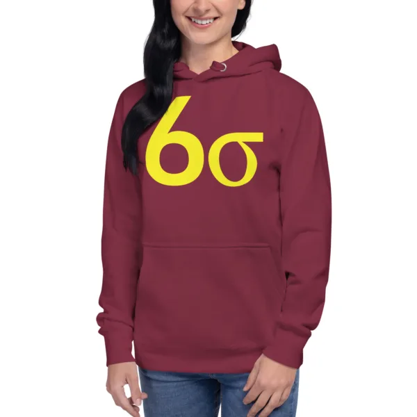 Hoodie Sudadera Unisex Lean Six Sigma Amarillo