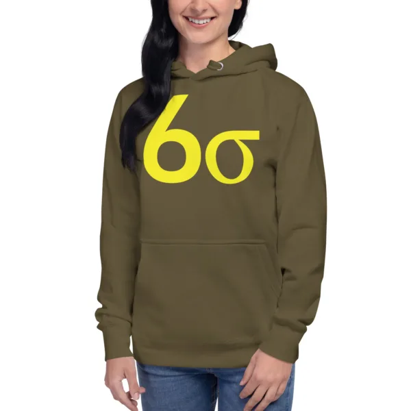 Hoodie Sudadera Unisex Lean Six Sigma Amarillo - Imagen 8