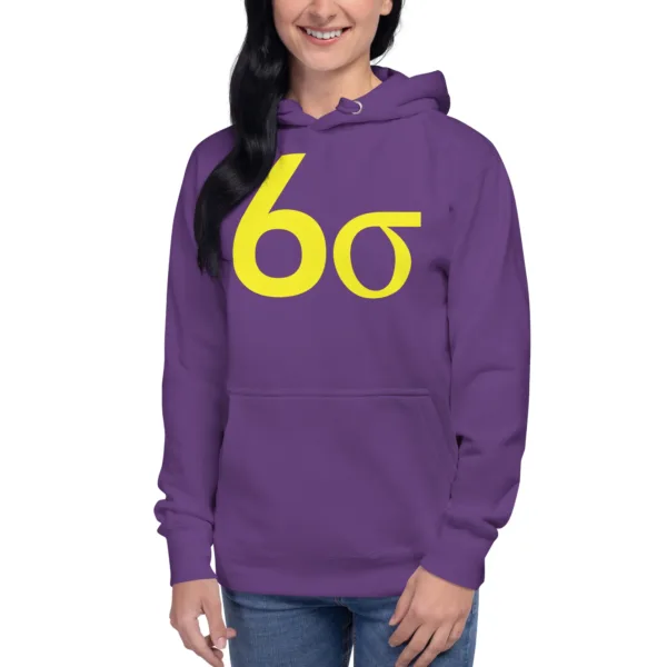 Hoodie Sudadera Unisex Lean Six Sigma Amarillo - Imagen 6