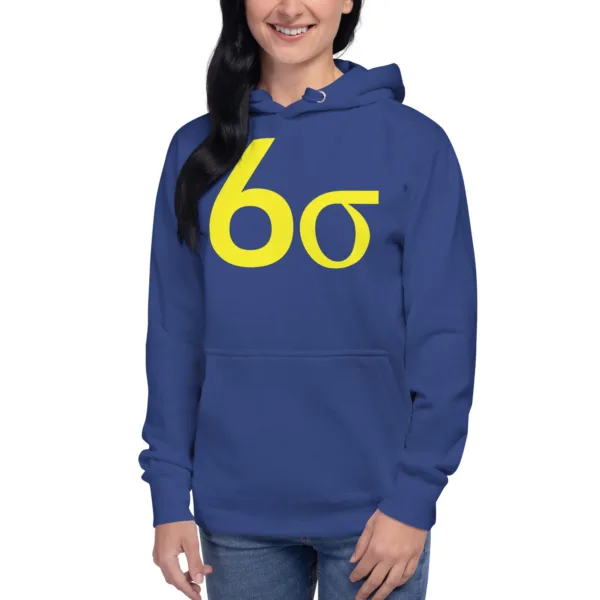 Hoodie Sudadera Unisex Lean Six Sigma Amarillo - Imagen 5