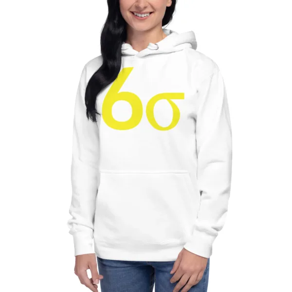 Hoodie Sudadera Unisex Lean Six Sigma Amarillo - Imagen 11
