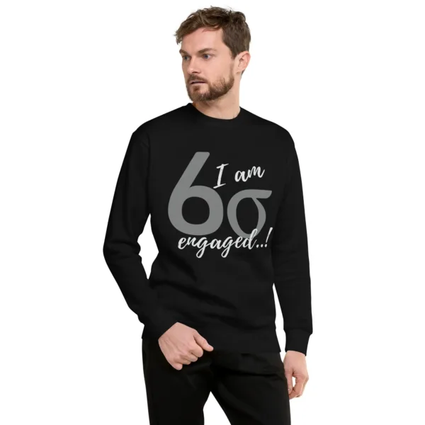 Sudadera Unisex Lean Six Sigma estoy Comprometid@