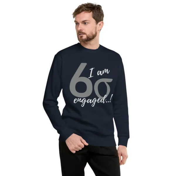 Sudadera Unisex Lean Six Sigma estoy Comprometid@ - Imagen 2