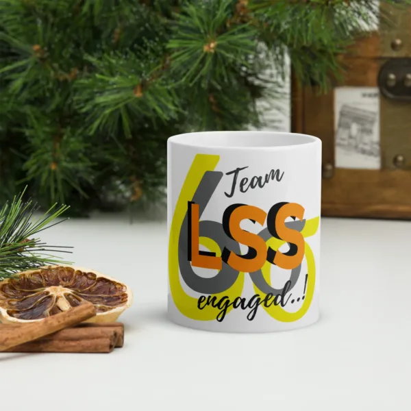 Taza Mug blanca LSS Six Sigma Equipo Comprometido - Imagen 4