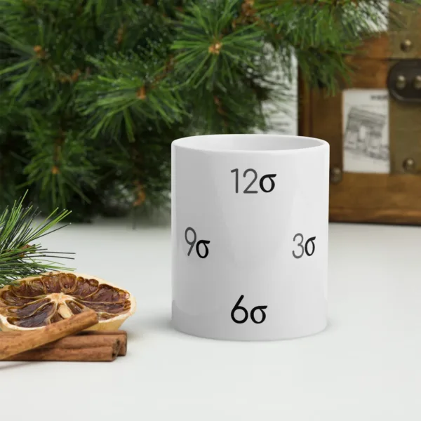 Taza Mug blanca Carátula Lean Six Sigma