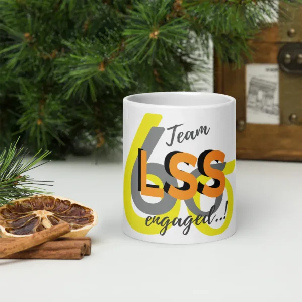 Taza Mug blanca LSS Six Sigma Equipo Comprometido - Imagen 9