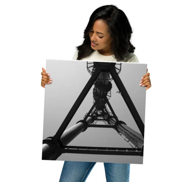 Póster Torre Chimenea Monocromo en Parque Fundidora, Monterrey, NL - Imagen 10